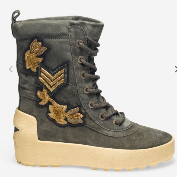 Ash Shoes - Ash Nolan Green Military Boots Size 7